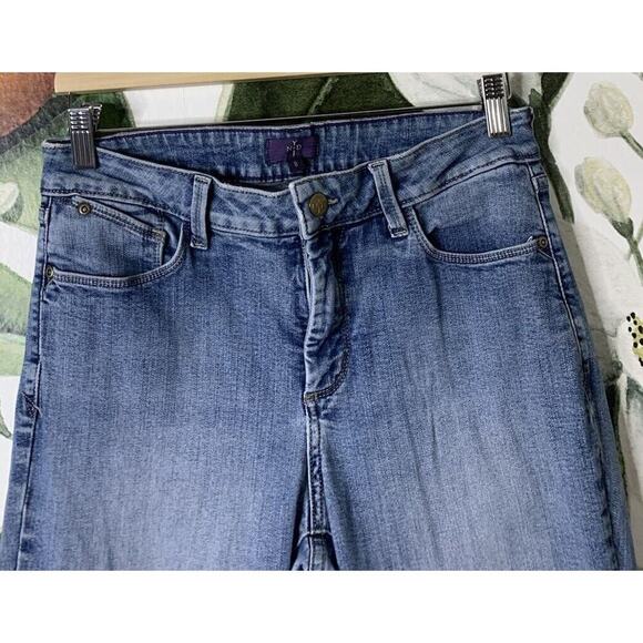 NYDJ Size 8 Lift Tuck Ankle Jeans Blue Denim - Picture 3 of 6